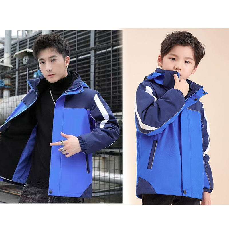 Téli három az egyben kapucnis kabát, uniszex, levehető bélés