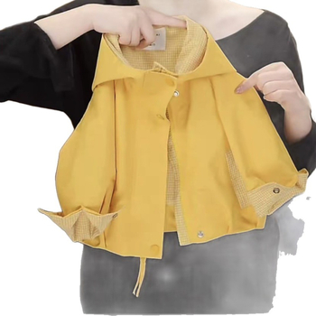 Detská kabát s kapucňou: vonkajší polyester, podšívka z polyesteru, zips, krátka dĺžka, jeseň