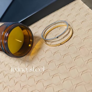 Brățară din oțel titan, stil ușor luxos, placare electroplating, 14 g, primăvara 2025