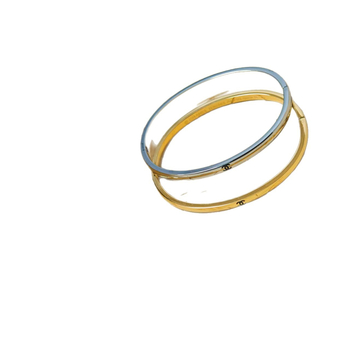 Brățară din oțel titan, stil ușor luxos, placare electroplating, 14 g, primăvara 2025