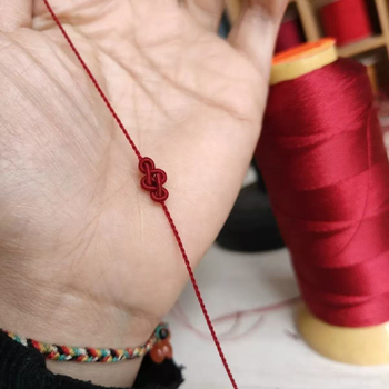 DIY brățară împletită cu nod Ruyi, din sfoară, stil etnic, primăvara 2025