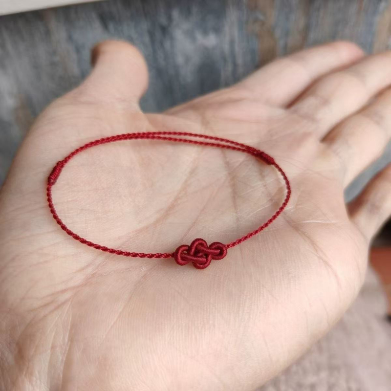 DIY brățară împletită cu nod Ruyi, din sfoară, stil etnic, primăvara 2025