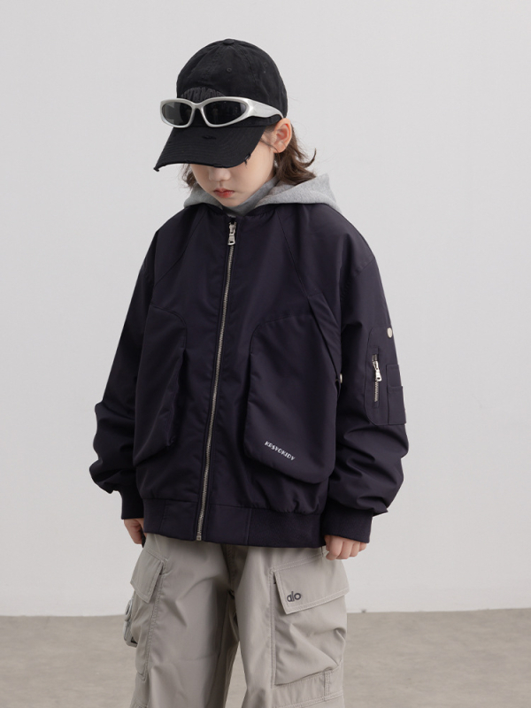 Dječja zimna quiltirana jakna s kapuljačom, debela, zatvarač sprijeda, podstava 100% poliester, vanjski materijal 100% poliester, dugi rukavi, za djecu iznad 8 godina