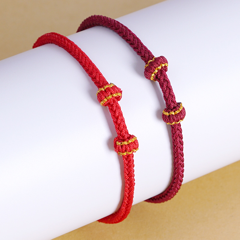 Brățară croșetată manual din șnur, stil etnic, unisex, primăvara 2024