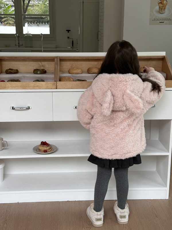 Koreai stílusú gyerek kabát kapucnival és cipzárral, téli viselet 3–8 éveseknek