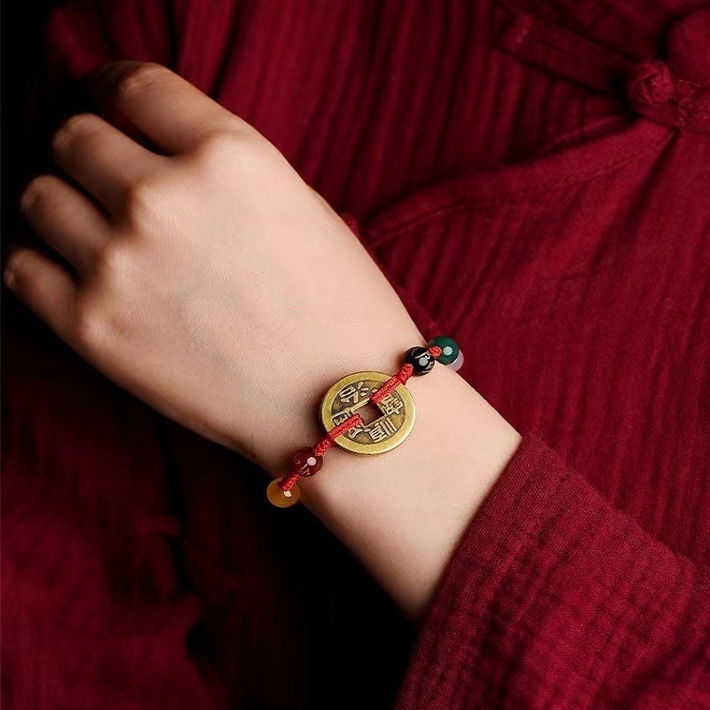 Set brățară și gleznă din sfoară, stil etnic pentru femei, tricotat manual de Dianrun Jewelry