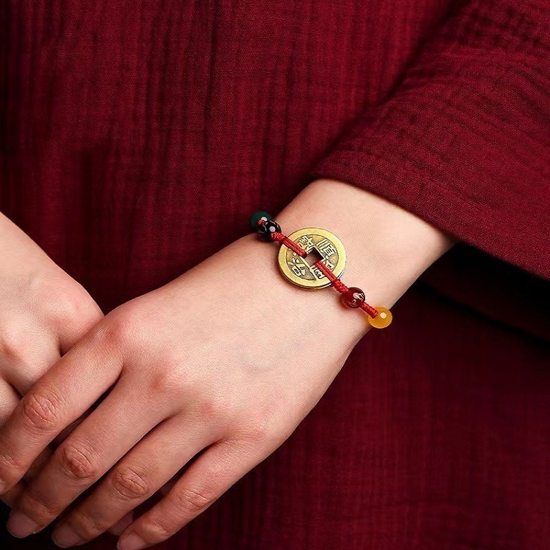 Set brățară și gleznă din sfoară, stil etnic pentru femei, tricotat manual de Dianrun Jewelry