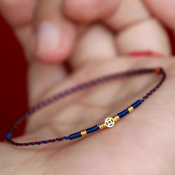 Brățară DIY împletită din frânghie, stil etnic, unisex, lucrată manual, origine Lianyungang