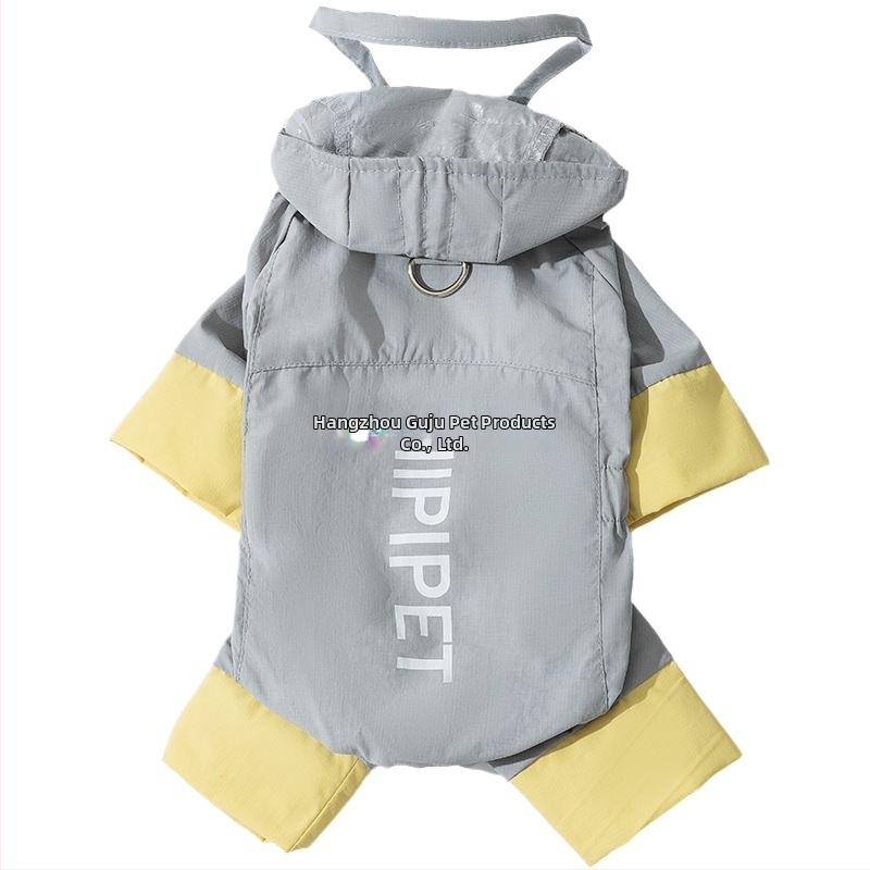 Suņa lietusmants – vēja izturīgs, atstarojošs, regulējams, PVC audums, PU ūdensnecaurlaidīgs slānis (pavasaris-vasara)