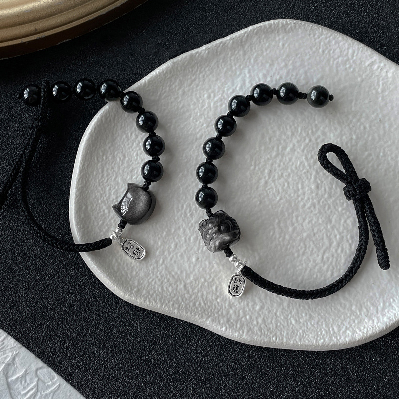 Brățară DIY împletită din cord pentru femei, stil național, tricotată manual, primăvara 2025