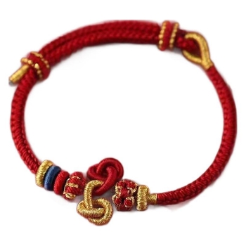 Unisex βραχιόλι από κορδόνι, εθνοτικό στυλ, χειροποίητο πλεκτό, φθινοπωρο 2024