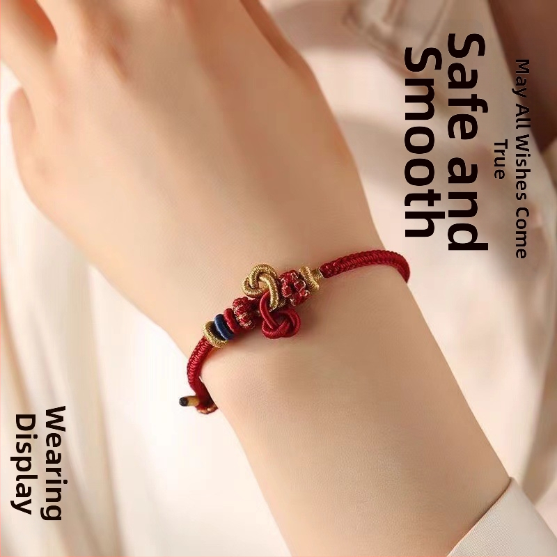 Unisex apyrankė iš virvelės, etninio stiliaus, rankų mezgimo, ruduo 2024