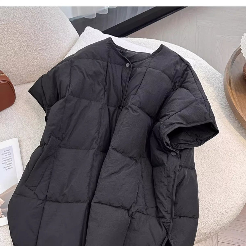 Ženski vest s polo ovratnikom, Chenille tkanina 70–80% elastin, proljeće 2025, stil Royal Sister, Regularni kroj