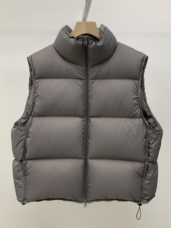 Ženska bezrukavna puffer vesta od bijelog pačjeg perja, s stojećim ovratnikom, jesen-zima, korejski stil, slobodan kroj, topla i debela.