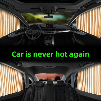 Parasolar auto din plasă de nylon, fixare magnetică, universal pentru geamul mașinii, protecție solară și izolare termică