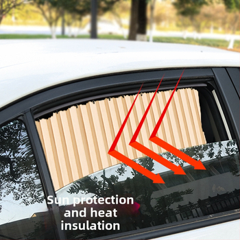 Parasolar auto din plasă de nylon, fixare magnetică, universal pentru geamul mașinii, protecție solară și izolare termică