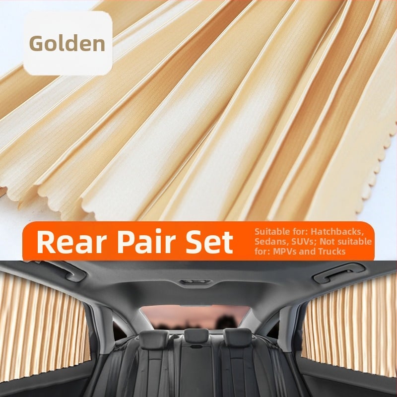 Parasolar auto din plasă de nylon, fixare magnetică, universal pentru geamul mașinii, protecție solară și izolare termică