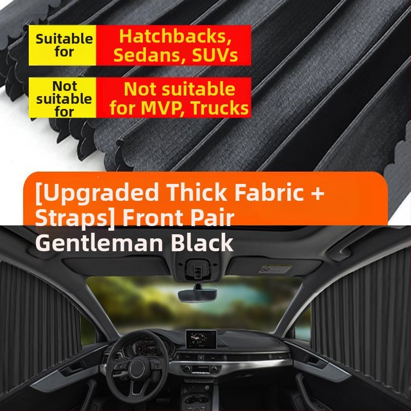 Parasolar auto din plasă de nylon, fixare magnetică, universal pentru geamul mașinii, protecție solară și izolare termică