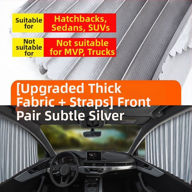 Parasolar auto din plasă de nylon, fixare magnetică, universal pentru geamul mașinii, protecție solară și izolare termică