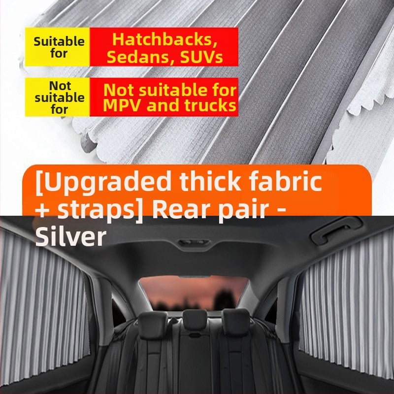 Parasolar auto din plasă de nylon, fixare magnetică, universal pentru geamul mașinii, protecție solară și izolare termică