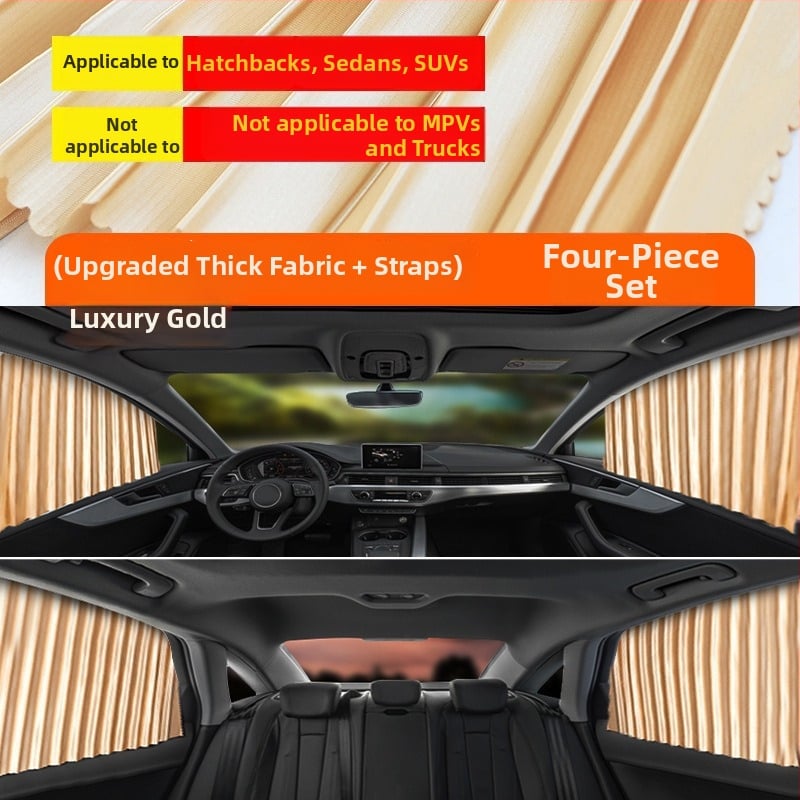 Parasolar auto din plasă de nylon, fixare magnetică, universal pentru geamul mașinii, protecție solară și izolare termică