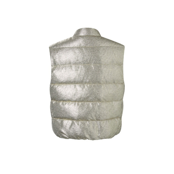 Vesta de puf pentru femei, puf de gâscă 76-80%, țesătură principală din nylon, umplutură 101-200 g, guler înalt