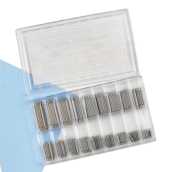 Record Work Órásjavító eszközök készlet – szíjcsatlakozó tengely, fülcsapok és lug csapok, fém, 144 vagy 108 darabos készlet