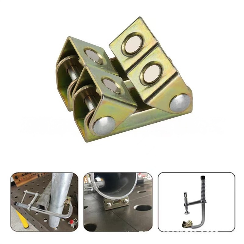 Dispozitiv de poziționare magnetic pentru sudură, în formă de V, reglabil, set de unelte din metal, 1 kit pentru uz casnic