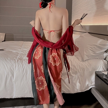 Hanfu šaty pre rolu Prom Queen, chiffon, polyester 90–95% hlavný materiál