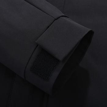 Muški dugi kaput s kapuljačom i zatvaračem, jednobojna poliester tkanina, podstava 100% poliester, bez glačanja