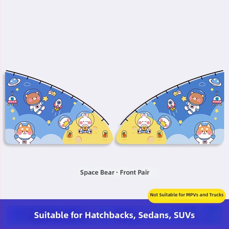 Cortină de umbrire auto pentru copii, Brand 111, poliester, tip opac gros, cu șină glisantă, universală pentru vehicule