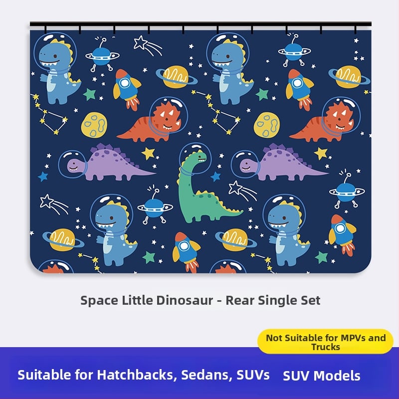 Cortină de umbrire auto pentru copii, Brand 111, poliester, tip opac gros, cu șină glisantă, universală pentru vehicule