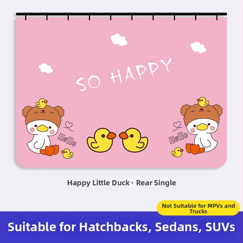 Cortină de umbrire auto pentru copii, Brand 111, poliester, tip opac gros, cu șină glisantă, universală pentru vehicule