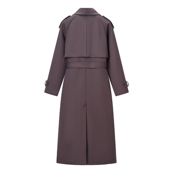 Ženska poliesterska windbreaker jakna s ovratnikom tipa lapel i prednjim kopčama na vezivanje, ultra kratka duljina, redovni kroj, srednja debljina