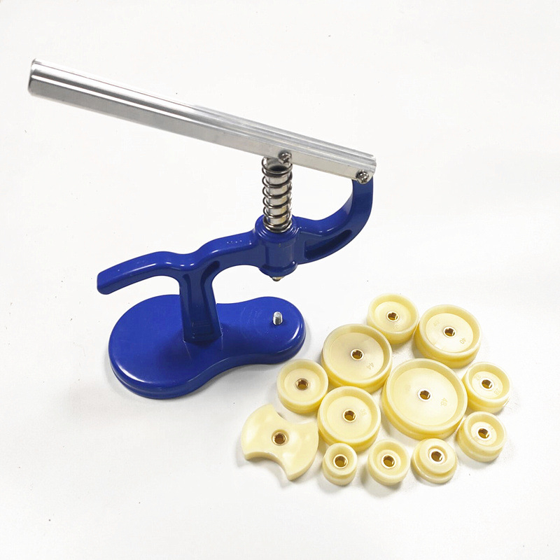 Andu alati za popravak satova: Presa za zadnji poklopac, 13 komada, srednji standard, 24 komada u kutiji