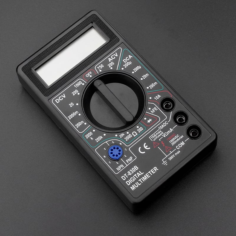 DT830B/DT832 Digitális multiméter – Magas pontosságú javító készlet demontáló eszközökkel (9V elem mellékelve)