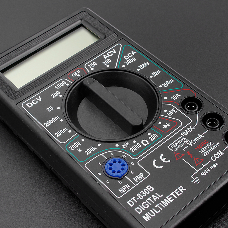DT830B/DT832 Digitális multiméter – Magas pontosságú javító készlet demontáló eszközökkel (9V elem mellékelve)
