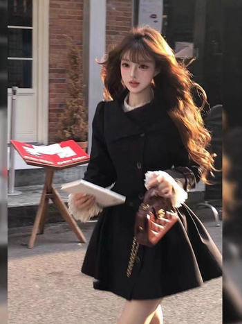 Női poliészter trench kabát dupla gombolással és derekat összeszorító kötőfűzővel, középhosszú, 2025 ősz