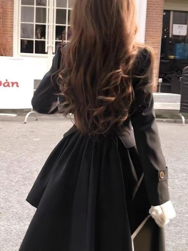 Női poliészter trench kabát dupla gombolással és derekat összeszorító kötőfűzővel, középhosszú, 2025 ősz