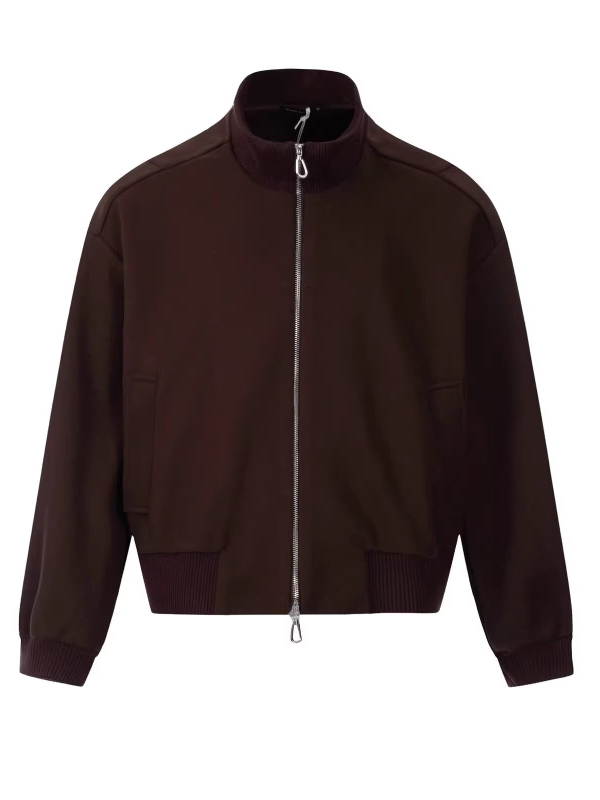 Unisex jakna Hip Hop stil sa stojećim ovratnikom, labavim krojem, zatvaračem, bočnim džepovima
