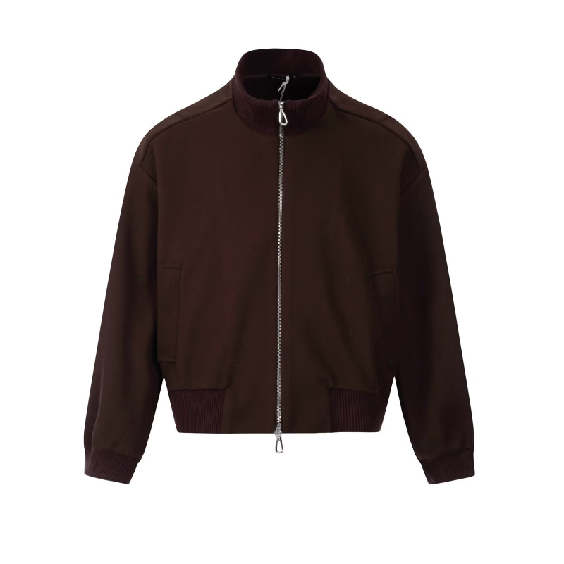 Unisex jakna Hip Hop stil sa stojećim ovratnikom, labavim krojem, zatvaračem, bočnim džepovima