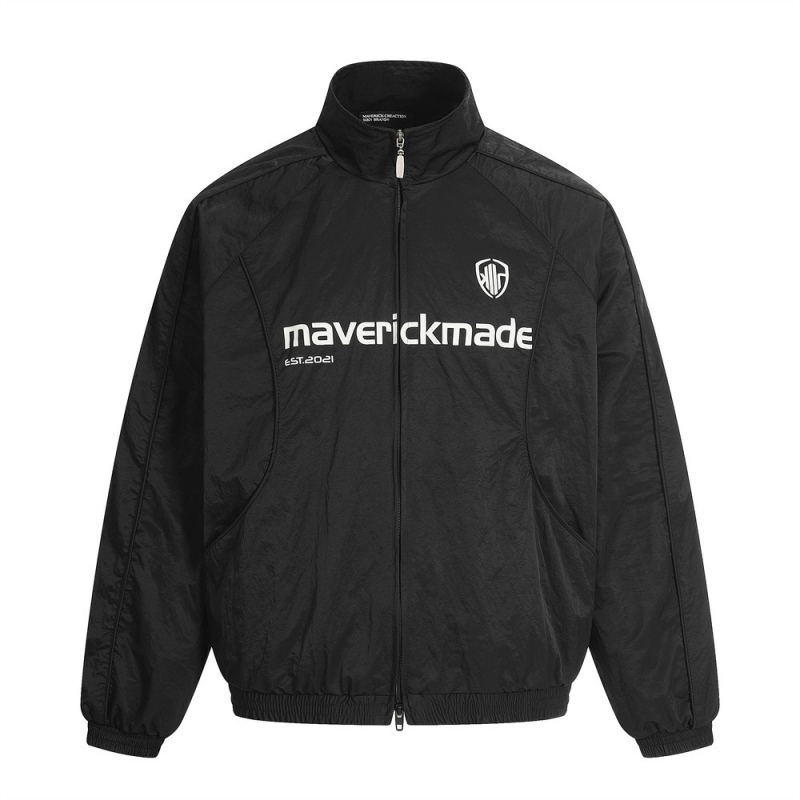 Muška bomber jakna s otiskom broja, punk stil, najlon materijal, zatvarač