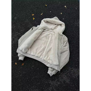 Muška jakna s kapuljačom, slobodan kroj, zatvarač, jednobojna boja, podstava od poliestera, za sve sezone, bočne džepove