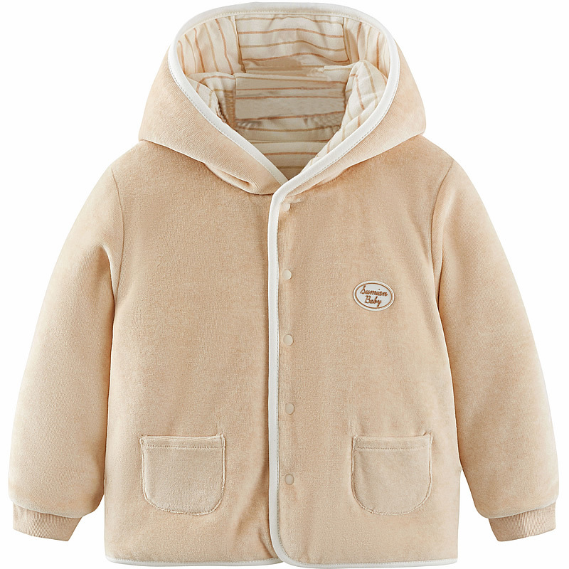 Dječja jakna od pamuka, unisex, debela, s kapuljom, zimska, dugi rukavi