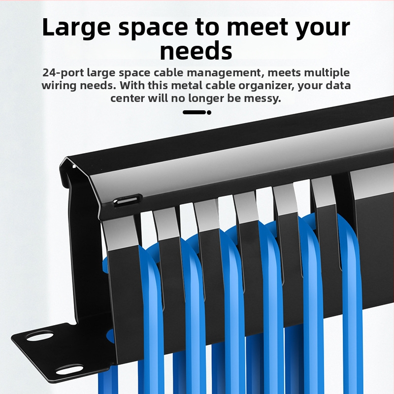 24-portu kabelu vadības skapis, metāla korpuss, auksti valcēta tērauda, metāla štancēšana, kabeli līdz 7 mm diametram