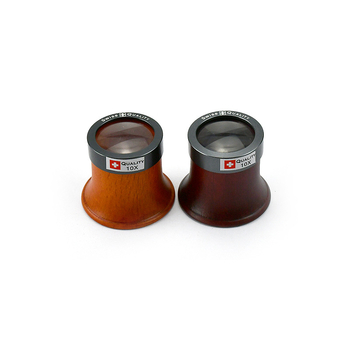 Lupa za popravak satova 10x, drveno-metalna konstrukcija, 1 kom, kućna upotreba, standard: srednji