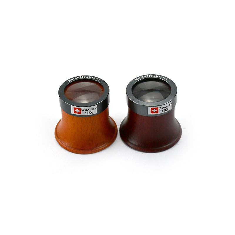 Lupa za popravak satova 10x, drveno-metalna konstrukcija, 1 kom, kućna upotreba, standard: srednji