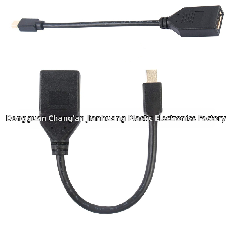 Mini DisplayPort uz DisplayPort adaptera kabelis, 0,23 m, varš, MiniDP vīrietis uz DP sieviete, datoram