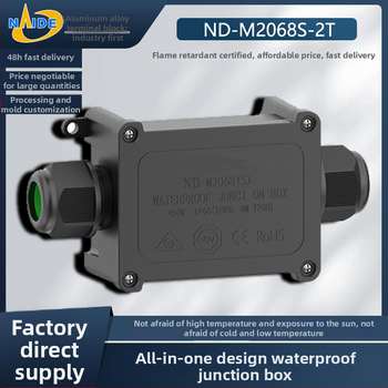 M2068S-2T vodootporna kutija za terminal za vanjsko napajanje, IP68, PA66 najlon