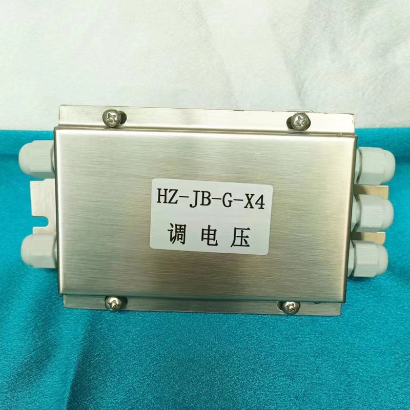 Nerezová oceľová spojovacia skrinka pre podlahový vážiaci systém, vodotesná a vlhkosťodolná, 5 otvorov, 4 vodiče